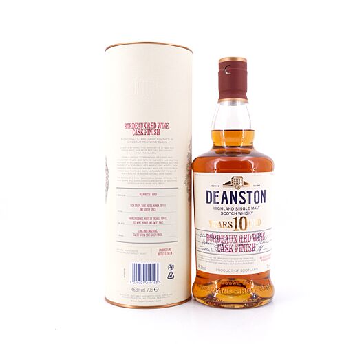 Deanston 10 Jahre Bordeaux Red Wine Cask finish 0,70 Liter/ 46.3% vol Produktbild