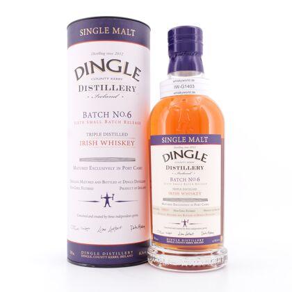 Dingle Single Malt Irish Whiskey  Batch 6 0,70 Liter/ 46.5% vol