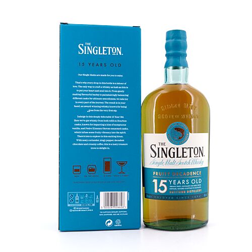Dufftown 15 Jahre The Singleton of Dufftown 0,70 Liter/ 40.0% vol Produktbild