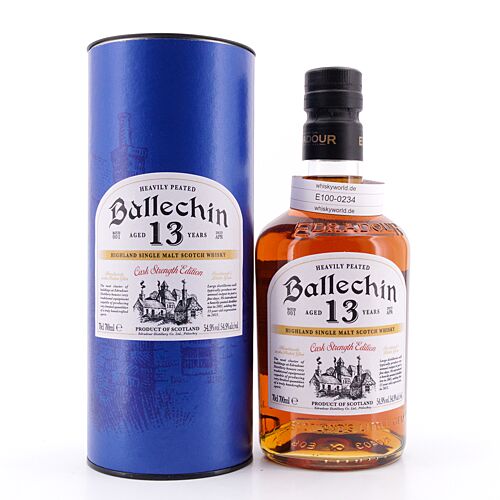 Edradour Ballechin 13 Jahre Cask Strength Batch #1  0,70 Liter/ 54.9% vol Produktbild