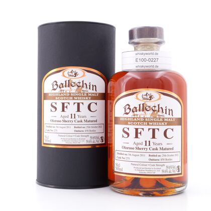 Edradour Ballechin Straight from the Cask Collection Oloroso Sherry Cask 275 / 11 Jahre 0,50 Liter/ 59.6% vol