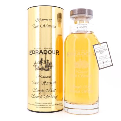 Edradour Natural Cask strenght Collection Small Batch Bourbon Jahrgang 2007 0,70 Liter/ 59.2% vol