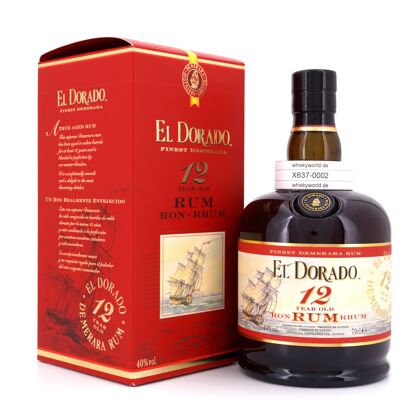 El Dorado 12 Jahre  0,70 Liter/ 40.0% vol