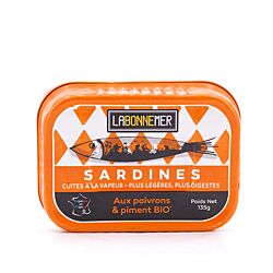 Ferrigno La Bonne Mer Sardinen mit Bio Paprika und Piment 135g Produktbild