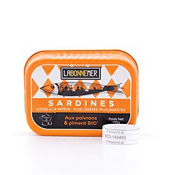 Ferrigno La Bonne Mer Sardinen mit Bio Paprika und Piment 135g Produktbild