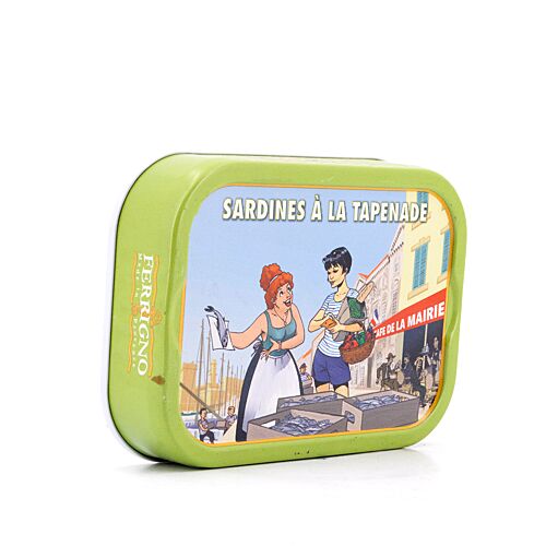 Ferrigno Sardinen mit Tapenade 115g 65 Gramm Abtropfgewicht Produktbild