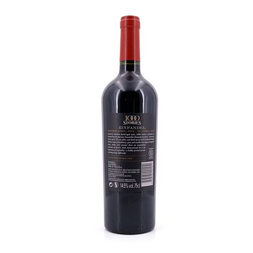Fetzer Wines 1000 Stories Bourbon Barrel-Aged 2021 Zinfandel, Petit Syrah, Pinot Noir, Carignan 0,750 Liter/ 14.5% vol Produktbild
