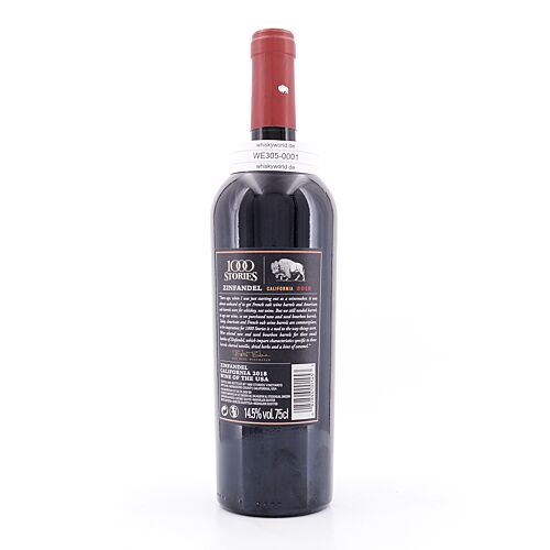 Fetzer Wines 1000 Stories Bourbon Barrel-Aged 2020 Zinfandel, Petit Syrah, Pinot Noir, Carignan 0,750 Liter/ 14.5% vol Produktbild