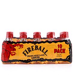 Fireball Cinnamon Whisky Liqueur 10 x 0,05 Miniatur (PET-Flasche) Produktbild