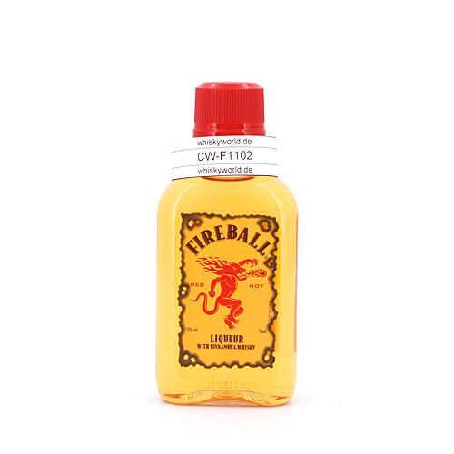 Fireball Cinnamon Whisky Liqueur Miniatur (PET-Flasche) 0,050 Liter/ 33.0% vol Produktbild