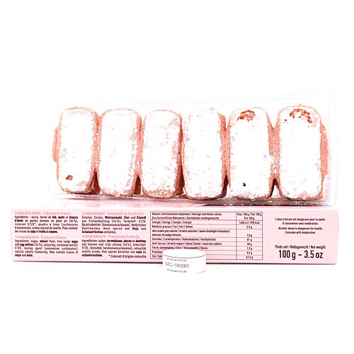 Fossier Le Biscuit Rose Rosa Süßgebäck aus Reims 100 Gramm Produktbild