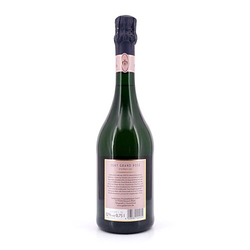 Geldermann Grand Rose Sec Traditionelle Flaschengärung 2 Jahre gereift (trocken) 0,750 Liter/ 12.0% vol Produktbild