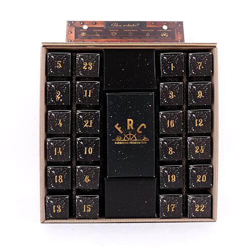 genuba RUM Adventskalender 2025 / 24 x 2cl 0,480 Liter/ 45.7% vol Produktbild