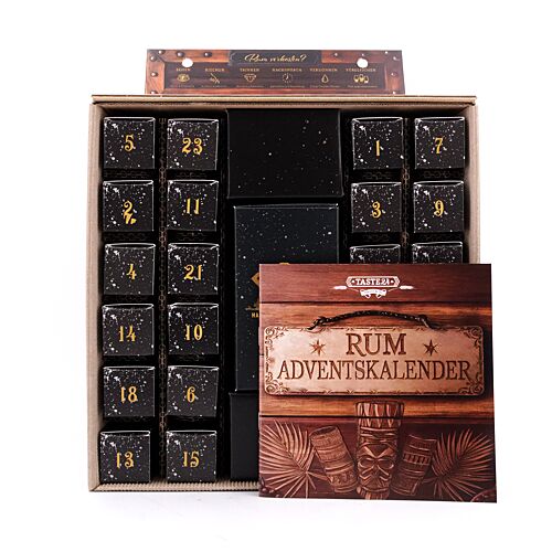 genuba RUM Adventskalender 2025 / 24 x 2cl 0,480 Liter/ 45.7% vol Produktbild