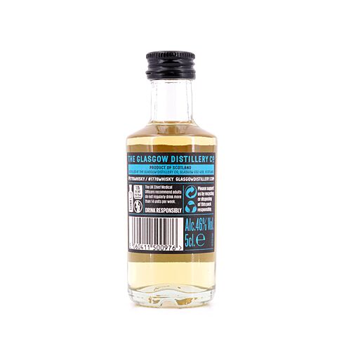 Glasgow Distillery 1770 Glasgow Single Malt Triple Distilled Smooth Miniatur 0,050 Liter/ 46.0% vol Produktbild