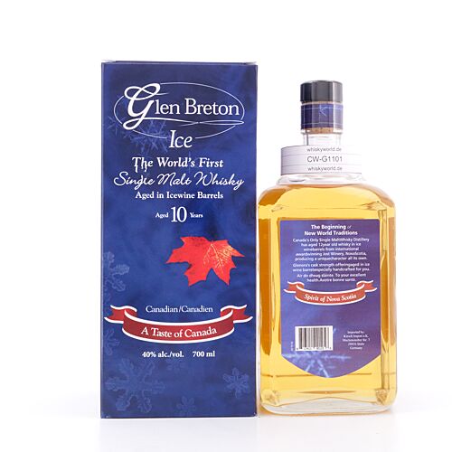 Glen Breton 10 Jahre aged in Icewine Barrels Single Malt Whisky 0,70 Liter/ 40.0% vol Produktbild