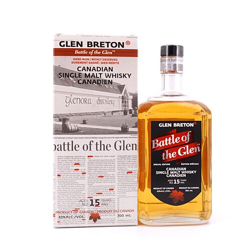 Glen Breton 15 Jahre Battle of the Glen Single Malt Whisky 0,70 Liter/ 43.0% vol Produktbild