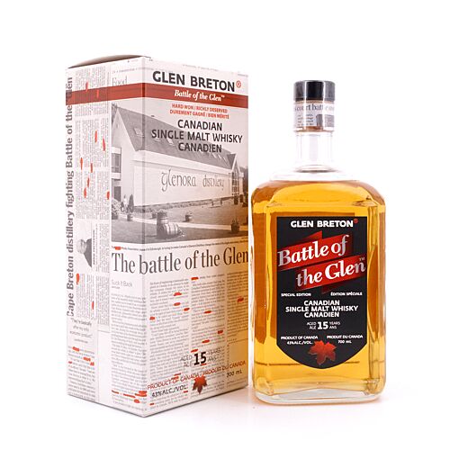 Glen Breton 15 Jahre Battle of the Glen Single Malt Whisky 0,70 Liter/ 43.0% vol Produktbild