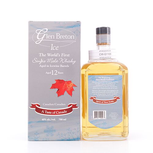 Glen Breton Ice 12 Jahre Aged in Icewine Barrels Single Malt Whisky 0,70 Liter/ 40.0% vol Produktbild