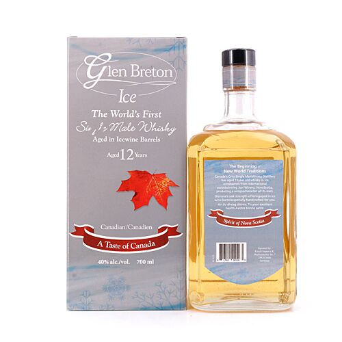 Glen Breton Ice 12 Jahre Aged in Icewine Barrels Single Malt Whisky 0,70 Liter/ 40.0% vol Produktbild