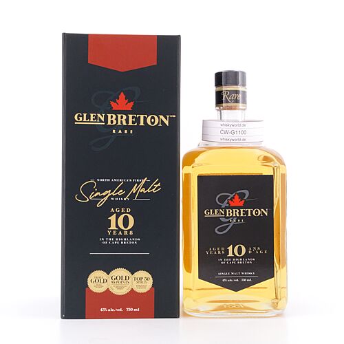 Glen Breton Rare 10 Jahre Single Malt Whisky  0,70 Liter/ 43.0% vol Produktbild
