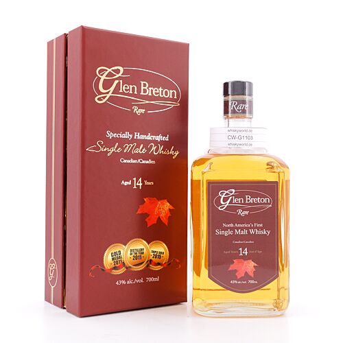 Glen Breton Rare 14 Jahre Single Malt Whisky  0,70 Liter/ 43.0% vol Produktbild