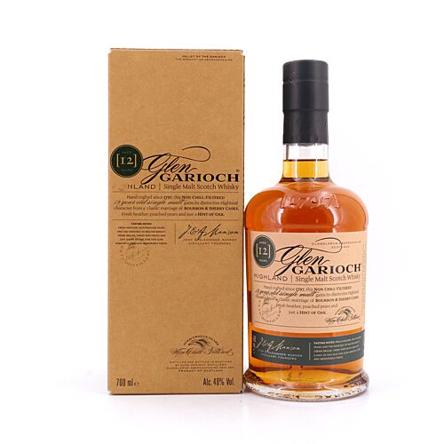 Glen Garioch 12 Jahre Bourbon & Sherry Casks  0,70 Liter/ 48.0% vol Produktbild