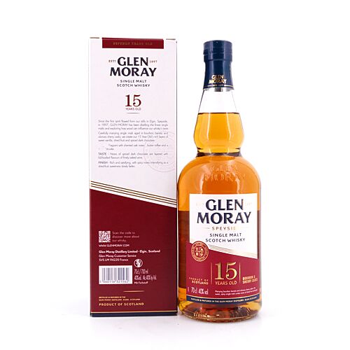 Glen Moray 15 Jahre  0,70 Liter/ 40.0% vol Produktbild
