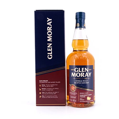 Glen Moray Cabernet Cask Finish  0,70 Liter/ 40.0% vol Produktbild