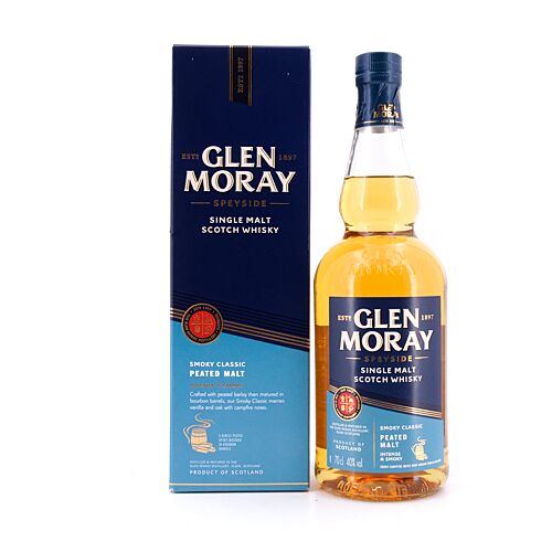 Glen Moray Smoky Classic Peated  0,70 Liter/ 40.0% vol Produktbild