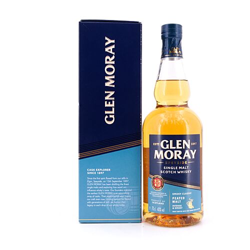 Glen Moray Smoky Classic Peated  0,70 Liter/ 40.0% vol Produktbild