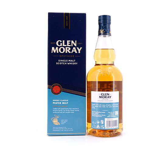Glen Moray Smoky Classic Peated  0,70 Liter/ 40.0% vol Produktbild