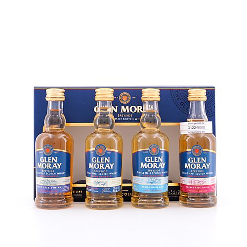Glen Moray Tasting Set Elgin Classic, Peated Malt, Port Cask Finish, Sherry Cask Finish je 0,05l 0,20 Liter/ 40.0% vol Produktbild