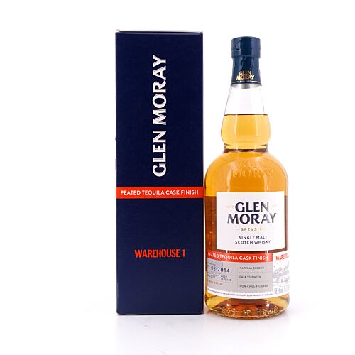 Glen Moray Warehouse 1 2014 Peated Tequila Cask Finish Cask Strength 0,70 Liter/ 58.5% vol Produktbild