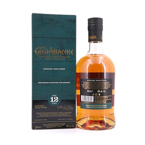 GlenAllachie 12 Jahre Moscatel Wood Finish  0,70 Liter/ 48.0% vol Produktbild