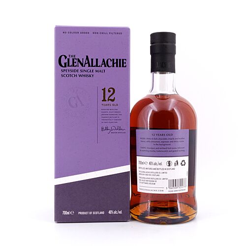 GlenAllachie 12 Jahre  0,70 Liter/ 46.0% vol Produktbild