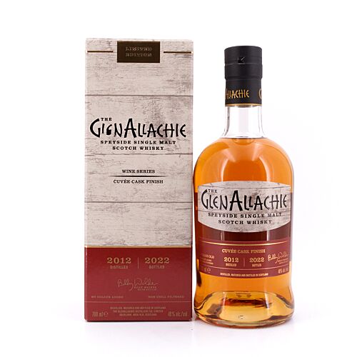 GlenAllachie 9 Jahre Wine Cask Cuvee 2012 / 2022 0,70 Liter/ 48.0% vol Produktbild