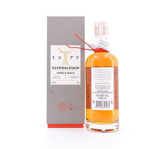 Glendalough 7 Jahre Single Malt Mizunara Oak Cask Finish  0,70 Liter/ 46.0% vol Produktbild
