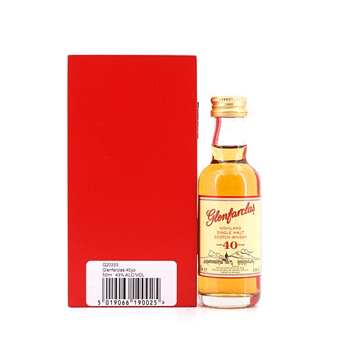 Glenfarclas 40 Jahre Miniatur 0,050 Liter/ 43.0% vol Produktbild