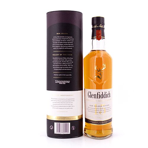 Glenfiddich Our Solera Fifteen 15 Jahre  0,70 Liter/ 40.0% vol Produktbild