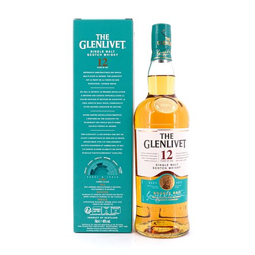 Glenlivet 12 Jahre Double Oak  0,70 Liter/ 40.0% vol Produktbild