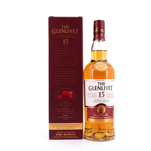 Glenlivet 15 Jahre French Oak Reserve  0,70 Liter/ 40.0% vol Produktbild