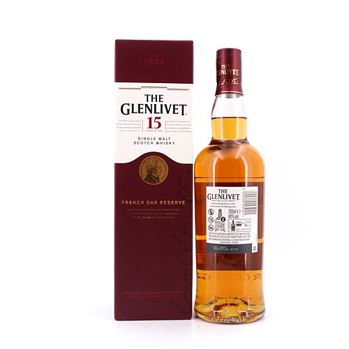 Glenlivet 15 Jahre French Oak Reserve  0,70 Liter/ 40.0% vol Produktbild