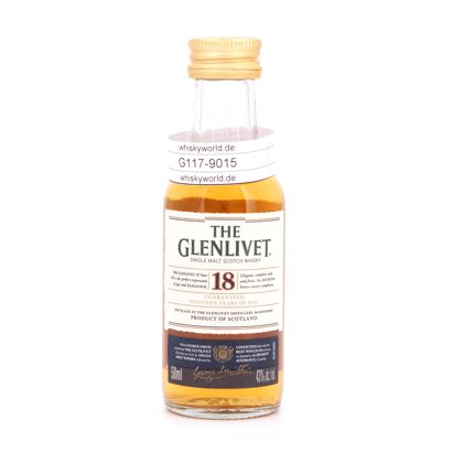 Glenlivet 18 Jahre Miniatur 0,050 Liter/ 43.0% vol