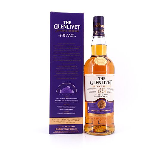 Glenlivet Captain's Reserve Cognac Cask Finish  0,70 Liter/ 40.0% vol Produktbild