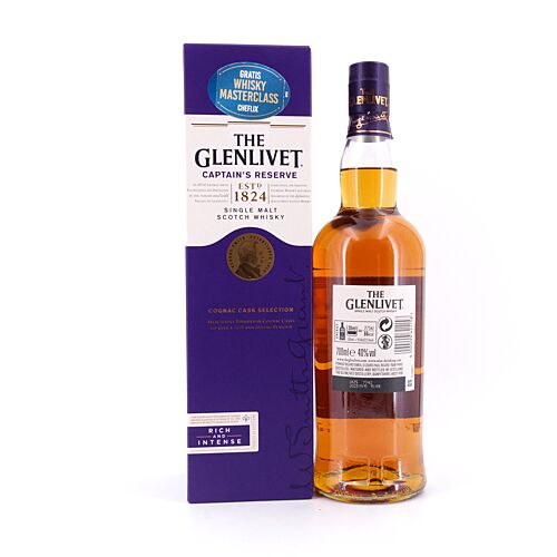 Glenlivet Captain's Reserve Cognac Cask Finish  0,70 Liter/ 40.0% vol Produktbild