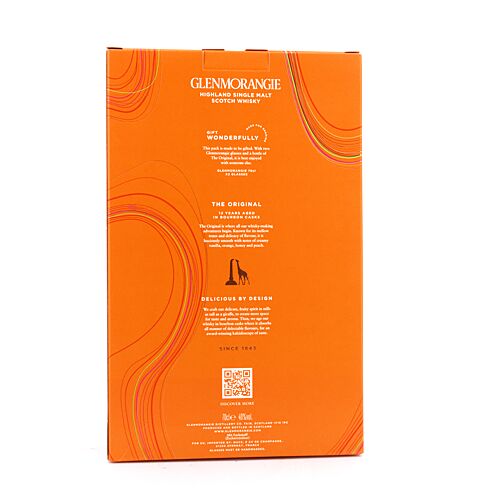 Glenmorangie The Original 12 Jahre Geschenkpackung mit 2 Stck Gläser 0,70 Liter/ 40.0% vol Produktbild