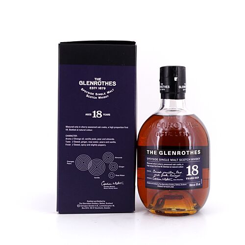 Glenrothes 18 Jahre  0,70 Liter/ 43.0% vol Produktbild