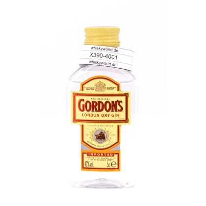 Gordon's London Dry Gin Miniatur PET 0,050 Liter/ 40.0% vol