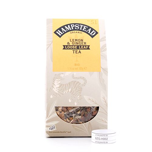 Hampstead Tea BIO Lemon & Ginger Loose Leaf Tea loser Tee 100 Gramm Produktbild